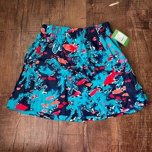 Lilly Pulitzer Cissy Skirt size M, Bright Navy Reef Me Up NWT